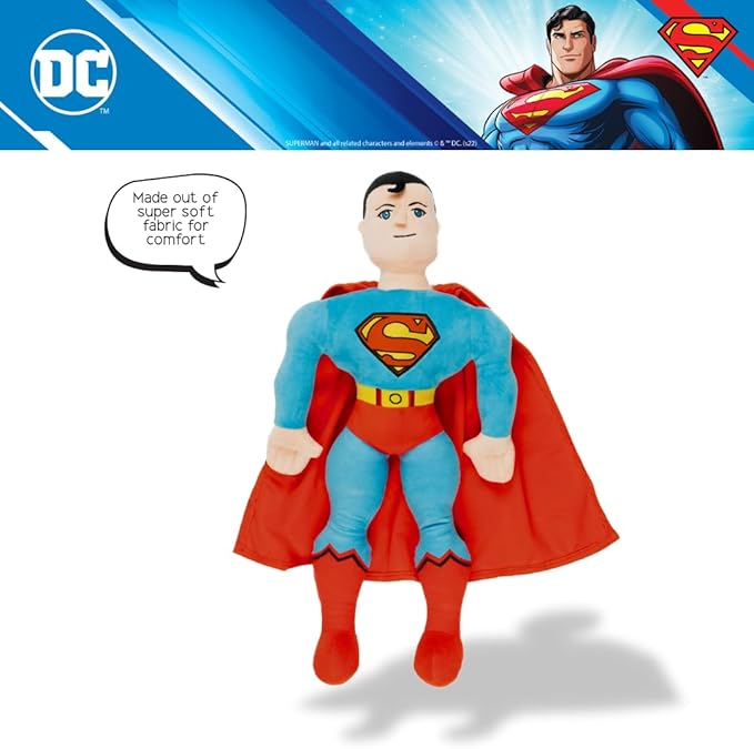 Franco DC Comics Superman Bedding Super Soft Cozy Cuddle Pillow Buddy, (Officially Licensed Product)