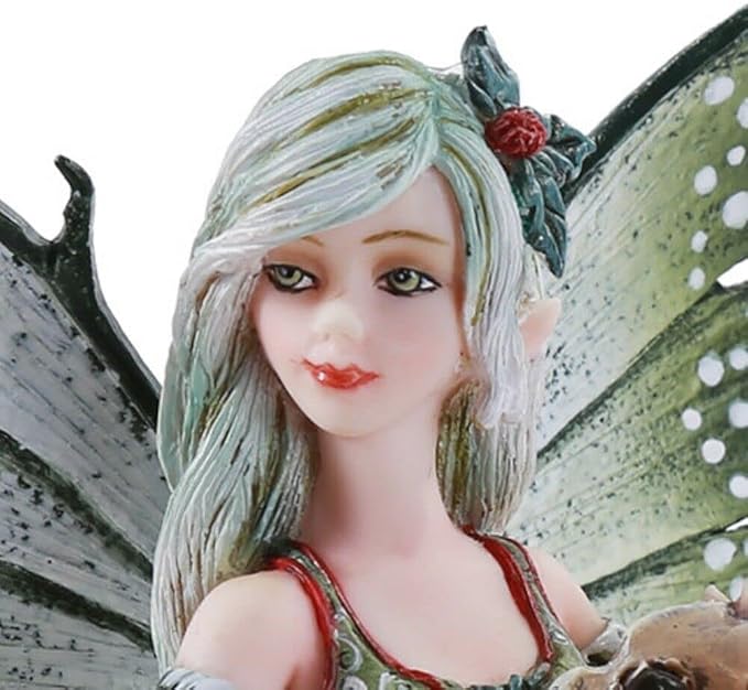Pacific Giftware Amy Brown Chrismas Cup Fairy Dragon Fantasy Art Figurine Collectible 5.75 inch