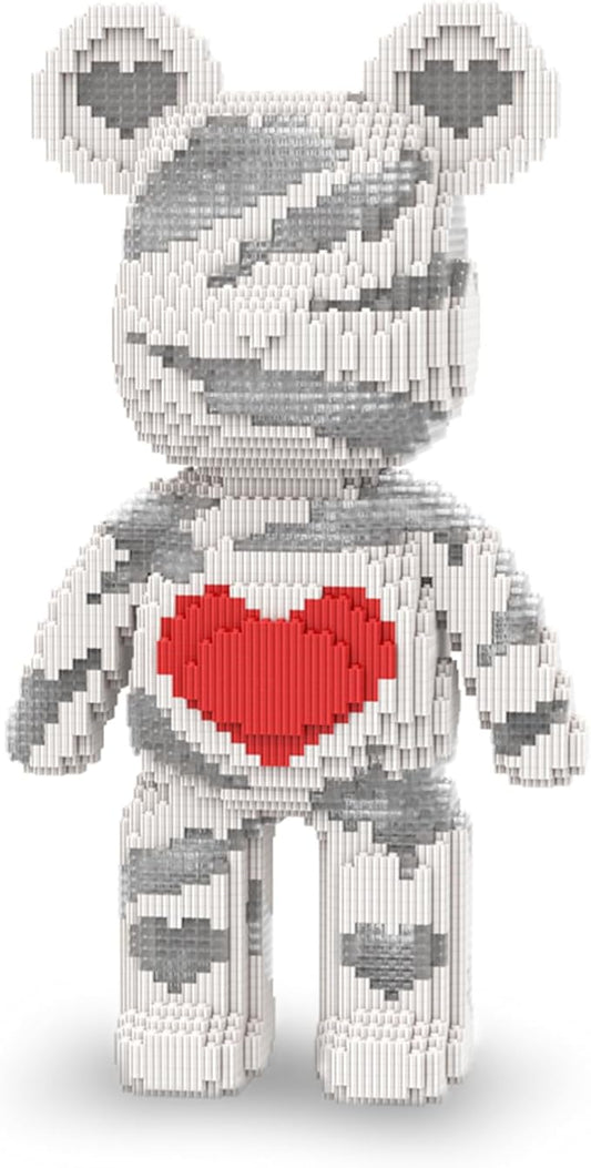 Bear Micro Mini Building Block Sets for Adults, No Compatible with Lego, Building Toys for Home & Office Decor, MOC 3D Creative Model Gifts for Christmas