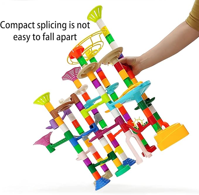 Marble Run for Kids Ages 3-4 5-8 150pcs Sturdy Building Toys Kids Games Marbles Run Track Amazing Fun Boys Girls Gifts (Standard)