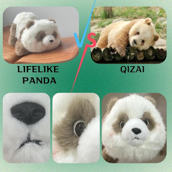 Panda Stuffed Animal, Soft Plush Toys, Cute Doll Gift for Kids Boy Girl Birthday Christmas, Flushies for Animal Panda