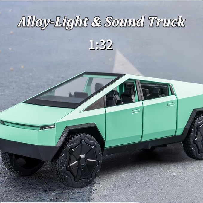 1/32 Diecast Pickup Car Model Alloy Toy Car with Sound Light and Pull Back, Toy Trucks for Boys Pickup Truck Toy Metal Model Trucks for Kids Gift Truck Enthusiasts Collection