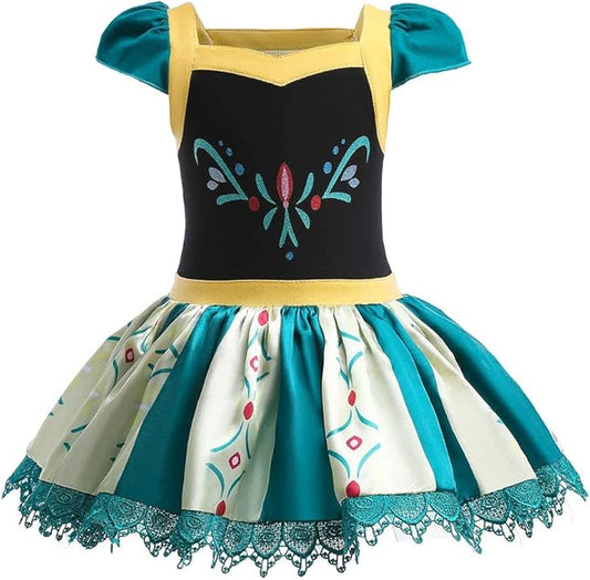 DYMCII Baby Girls Princess Ballet Dress Short Sleeve Leotards Skirted Tutu Dancewear Halloween Christmas Party Fancy Costume