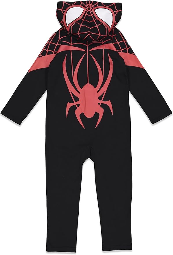 Marvel Avengers Spider-Verse Spider-Man Venom Iron Man Zip Up Cosplay Coverall Newborn to Little Kid