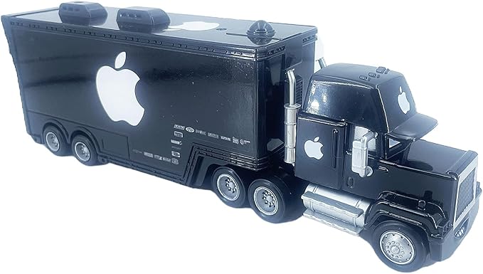 Portable Mini Toy Car and Truck Set 1:55 Diecast Model Metal Body Racers for Preschool Kids Ages 3+ Years (Black)