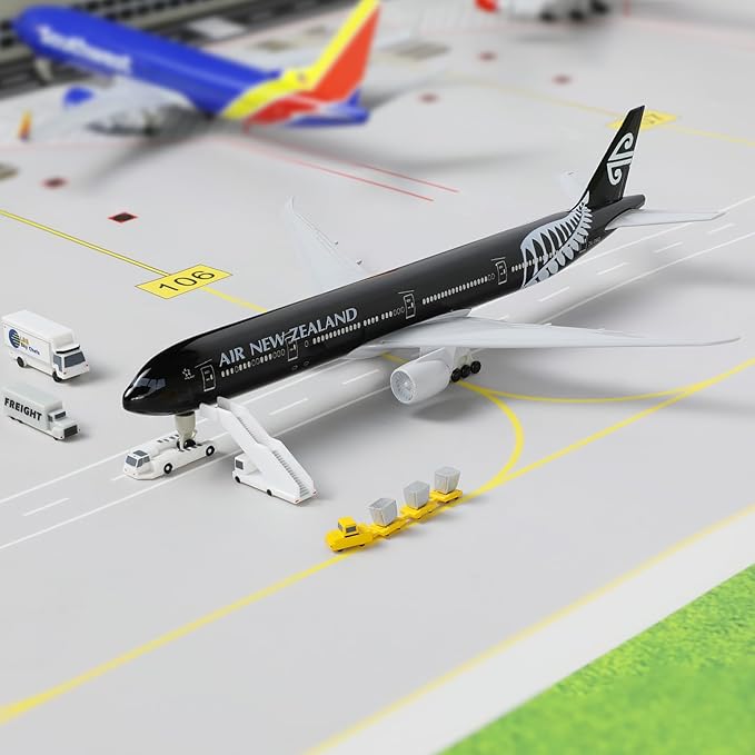 1/300 Boeing 777 New Zealand Diecast Metal Airplane Model with Stand -777 Airplane Model for Adult with Stand (8.3 inches Long) Aviation Enthusiasts Gifts, Desktop Display Decorations