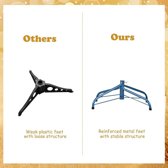 HAPPYGRILL 6 Feet Blue Pencil Christmas Tree Artificial Slim Christmas Tree Skinny Xmas Tree with Metal Stand, Realistic Unlit Pine Tree with 520 Branch Tips for Indoor Outdoor