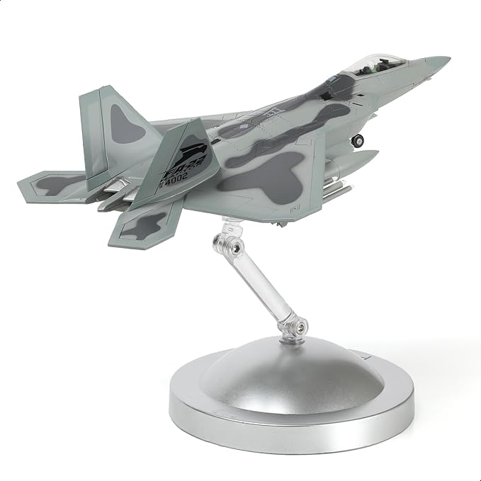 NUOTIE F-22 Raptor AF91 4002 Old Reliable Fighter Model Stealth Combat Airplane Air Force Aircraft Alloy Metal Diecast Model with Display Stand Collection Gift for Adult
