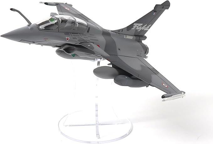 1/72 French Dassault Rafale B NATO Tiger Diecast Metal Fighter Jet Model Kits Pre-Build Replica Military for Display Collection or Gift (Camouflage)