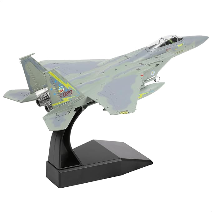 F-15A Eagle Fighter 76-0020 Diecast Metal Aircraft Model with Stand for Adult Military Enthusiast Collection Display or Gift