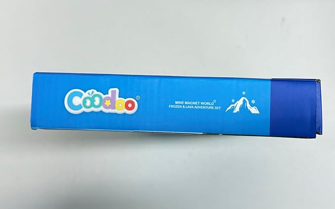 Coodoo Frozen Toys Magnetic Blocks - Build Mine Magnet World Frozen & Lava Set, Magnetic Tiles Building Blocks Toddler STEM Sensory Outdoor Kids Toys, Gifts for Boys & Girls for Ages 3 4 5 6 7 8