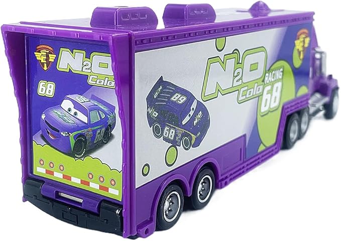 Portable Mini Toy Car and Truck Set 1:55 Diecast Model Metal Body Racers for Preschool Kids Ages 3+ Years (68)