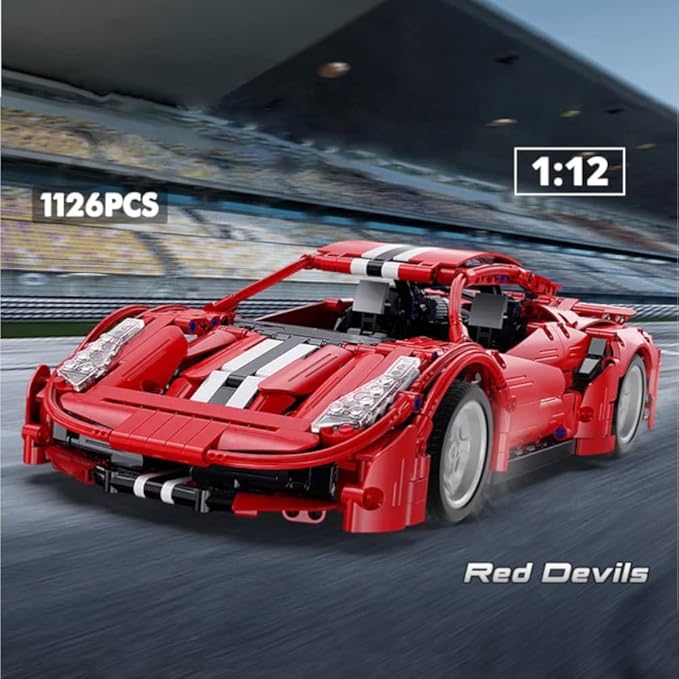 WISEPLAY Car Building Kits for Adults and Kids - Collectible Car Models Kits to Build for Adults - Technic Set 1:12 Scale 1126 Pieces - Great Easter and Birthday Gift