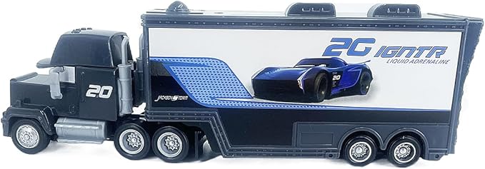 Portable Mini Toy Car and Truck Set 1:55 Diecast Model Metal Body Racers for Preschool Kids Ages 3+ Years (20Black)