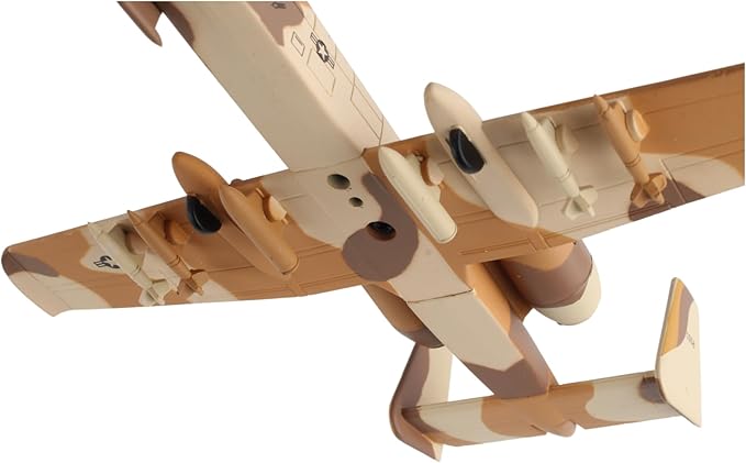 Daron A-10 Thunderbolt II Die-Cast Model – 1:140 Scale Close Air Support Aircraft, 30mm GAU-8 Avenger Cannon, 4.625” Length x 5” Wingspan, Adult Collectible Ages 14+