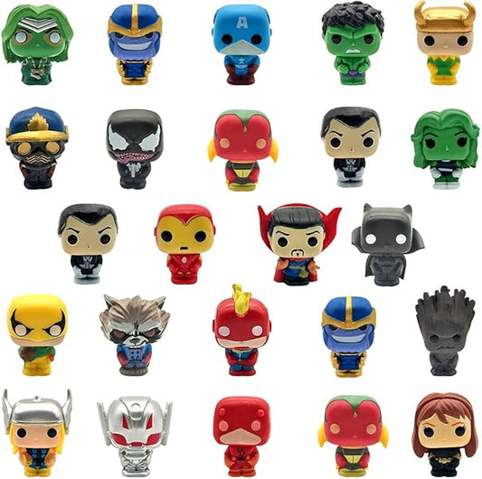 Action Figures, 24 PCS Mini Figures Toy Set, 1.38 Inch PVC Cake Topper Figures Decorations, Gift for Kids in Birthday Party, Christmas Day, Easter Day