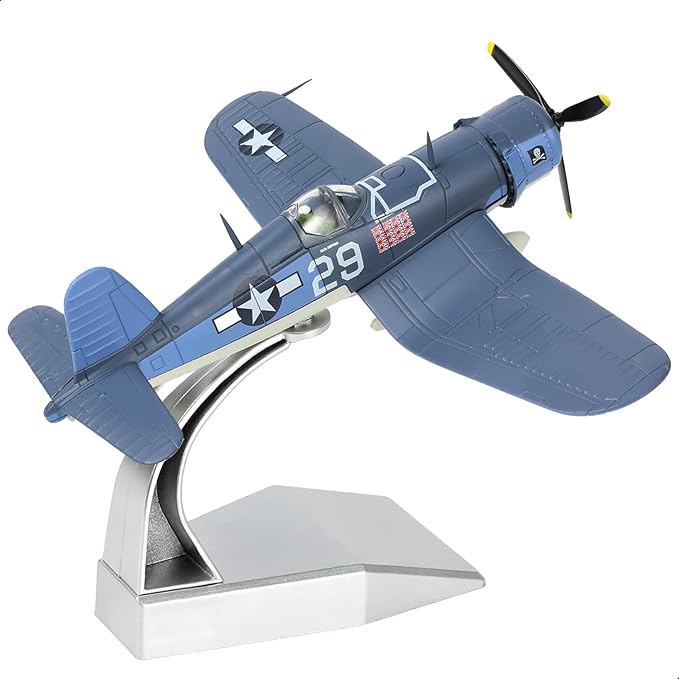 1/72 Scale USA F-4U Corsair Fighter Model World War II Vintage Warplane Metal Diecast Aircraft Military Display Airplane for Display Collection or Gift