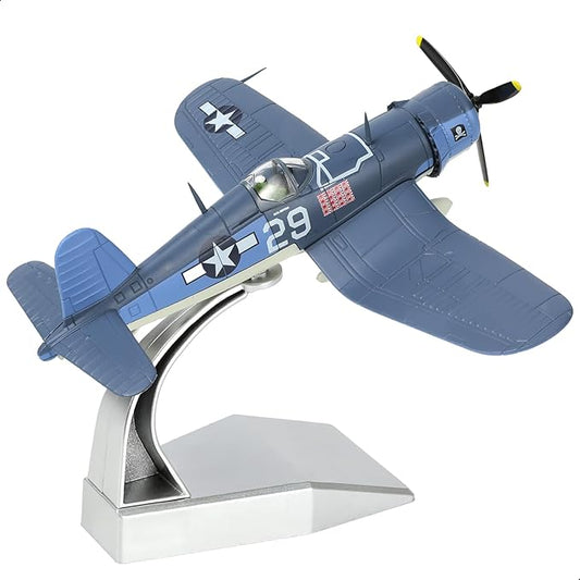 1/72 Scale USA F-4U Corsair Fighter Model World War II Vintage Warplane Metal Diecast Aircraft Military Display Airplane for Display Collection or Gift
