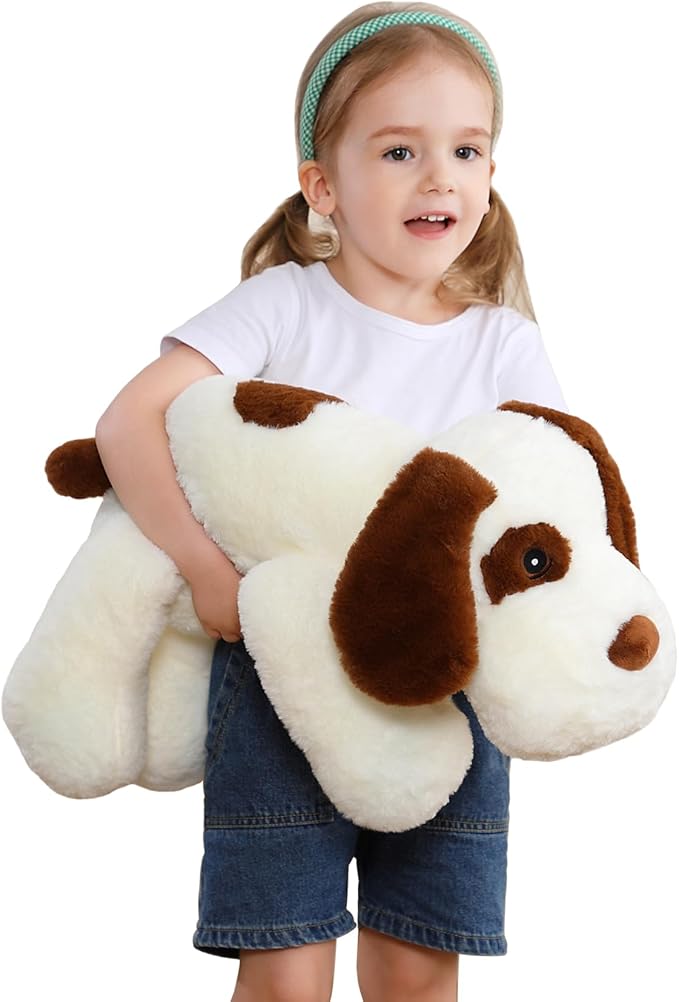 5lbs 24in Dog Weighted Stuffed Animals, Large Weighted Dog Plush, Weighted Stuffed Animal Plushies Pillow Gifts for Adults and Kids, Boys, Girls