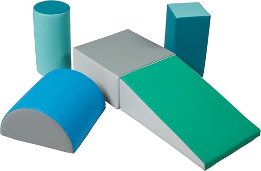 Step, Crawl and Slide Playset, Foam Blocks, Contemporary, 5-Piece