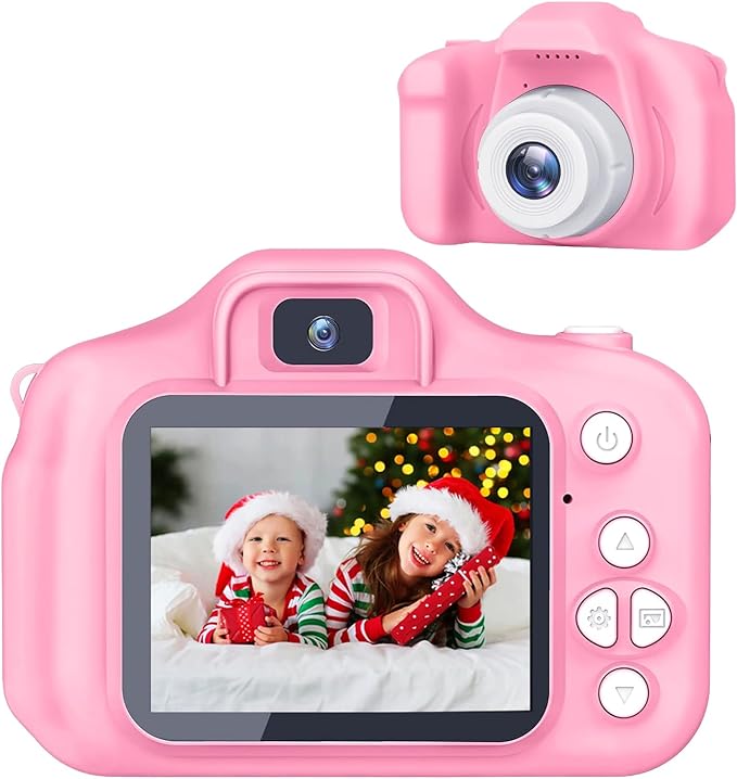 Kids Camera Gifts for 3 4 5 6 7 8 Year Old Girls Toys for Ages 5-7 Toddler Camera for Kids Christmas Birthday Gifts Girls Boys with 32GB SD Card（Pink）