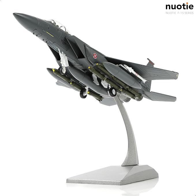 Classic American Eagle F-15E Twin-Engine Fighter Pre-Build Model Kits 1:100 Aircraft Alloy Diecast Airplane Military Display Model Aircraft for Collection or Gift