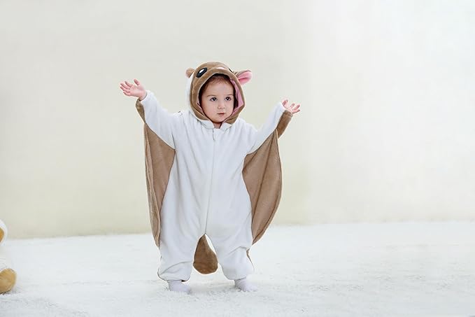 Dream cosplay Unisex Baby Costume,Baby Flannel Animal Halloween Home Clothing