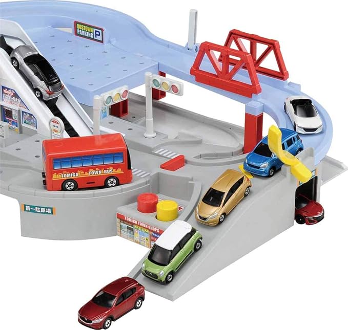 TAKARA TOMY Tomica Tomica and Hashiro You! Round and Round Bus Town