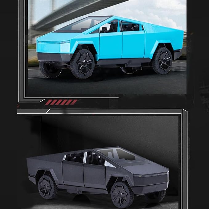 1/32 Diecast Pickup Car Model Alloy Toy Car with Sound Light and Pull Back, Toy Trucks for Boys Pickup Truck Toy Metal Model Trucks for Kids Gift Truck Enthusiasts Collection