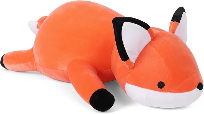 24 inches Fox Weighted Stuffed Animals 4.2 lbs, Weighted Stuffed Animal 4.2 Pound, Weight Plush Fox Plushies Toy Gifts for Kids and Adults