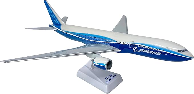 Flight Miniatures Boeing Demo (04-Cur) 777-200 1:200 Scale - Plastic Snap-Fit Model Airplane - Collectible Replica of Boeing Aircraft Part #ABO-77720H-029