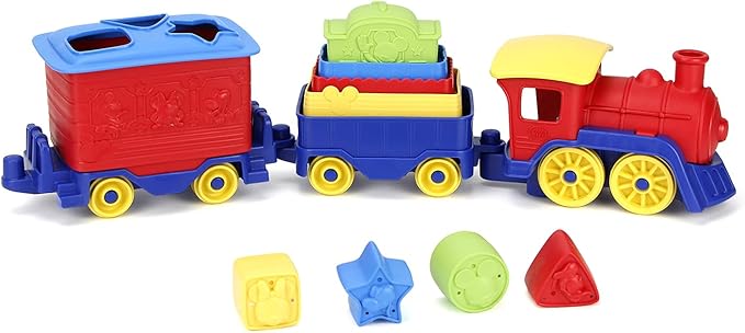 Green Toys Mickey Mouse & Friends Stack & Sort Train