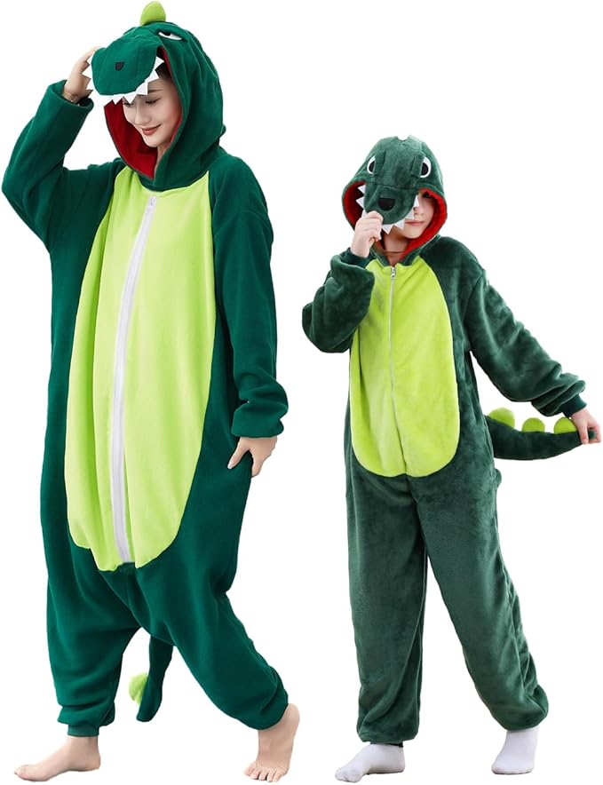 Unisex Adult Onesie Pajamas, Polar Fleece Cosplay Animal One Piece Halloween Costume Pajamas Homewear