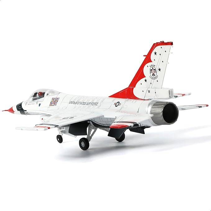 1/72 F-16C Thunderbird Fighter Model Metal DieCast Aircraft Jet Kit Fighter Plane Model Military Airplane for Collection and Gift