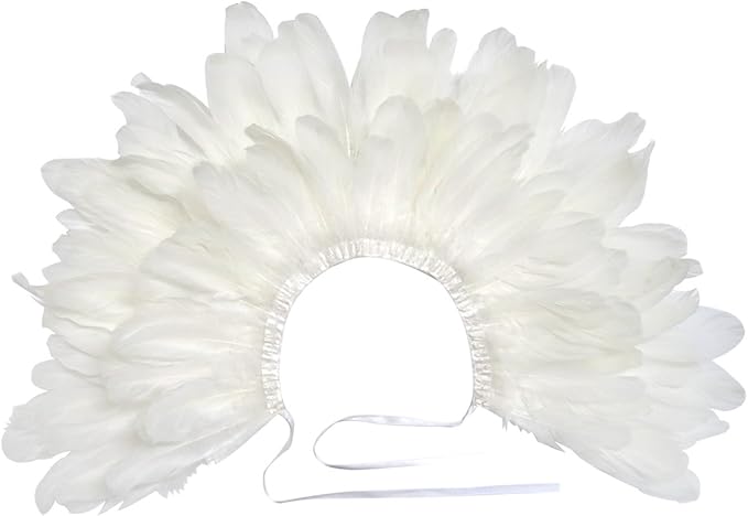 L'VOW Gothic Black Feather Shrug Cape Shawl Halloween Costume for Men