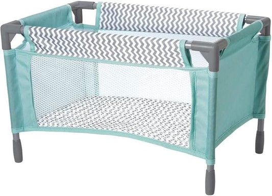 Adora Zig Zag Baby Doll Playpen, Bed Toy & Carry Case, Fits Dolls, Plush Toys, and Stuffed Animals up to 16” Birthday Gift for Kids Ages 3+