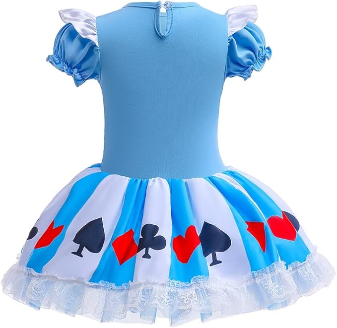 DYMCII Baby Girls Princess Ballet Dress Short Sleeve Leotards Skirted Tutu Dancewear Halloween Christmas Party Fancy Costume