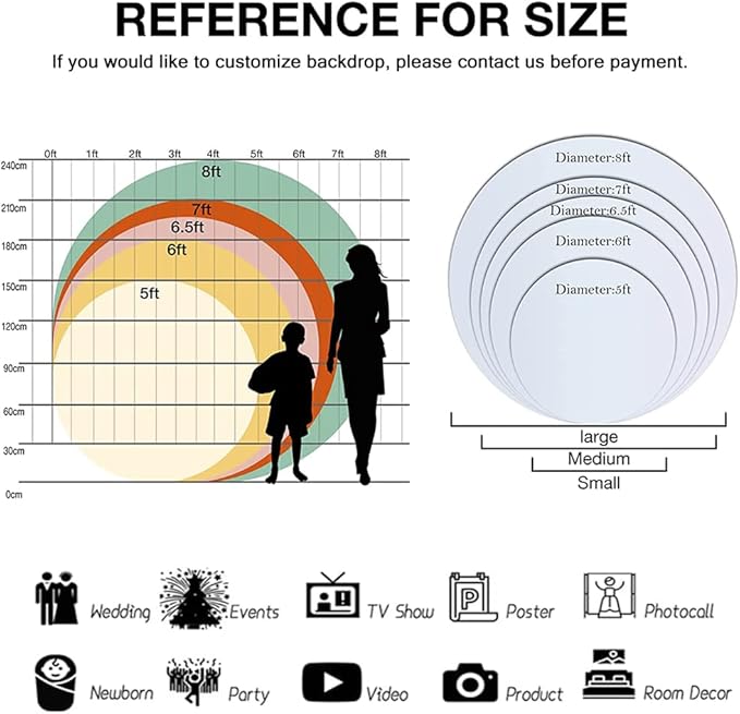 Renaiss 3x3ft Pink Sky White Cloud Round Backdrop Cover Girl Story Cartoon Toy Theme Circle Photography Background Kids Hero Newborn Welcome Baby Shower Birthday Party Decor Arch Photo Booth Props