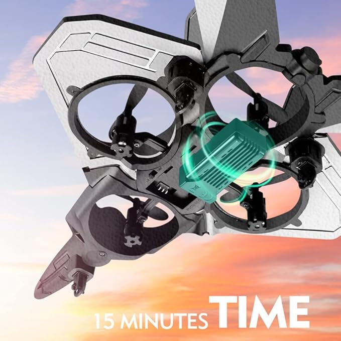 2025 V17 Jet Fighter Stunt RC Airplane -【New Version】RC Plane, 2.4GHz Remote Control Airplane, 360° Stunt Spin Remote & Light RC Airplane, Drop-Resistant Fighter Glider Airplane Hobby Toy (Blue)