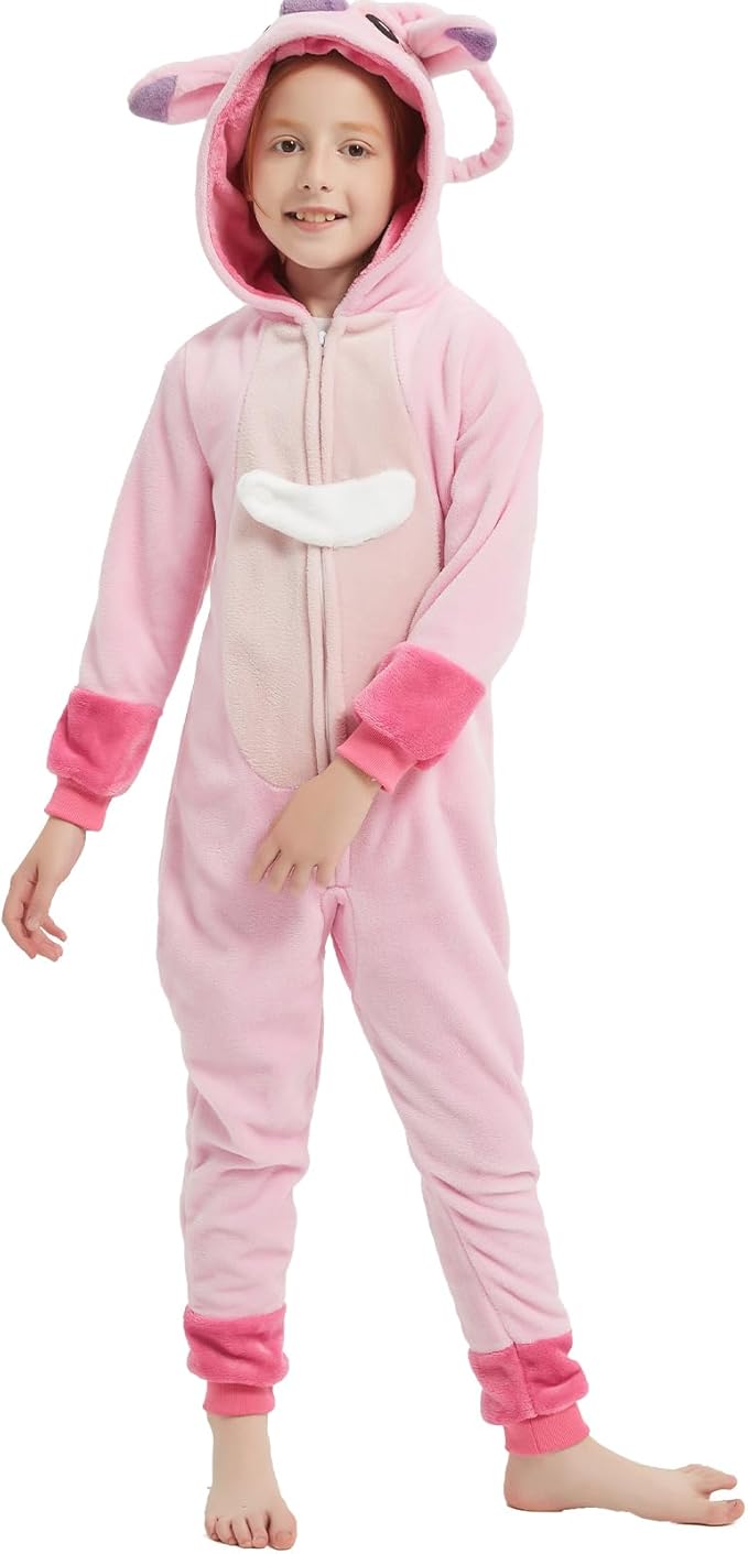 SWEETXIN Unise Kids Jumpsuit Cosplay Onesie One Piece Suit for Girls Boys Halloween Character Costume Dress Up Party