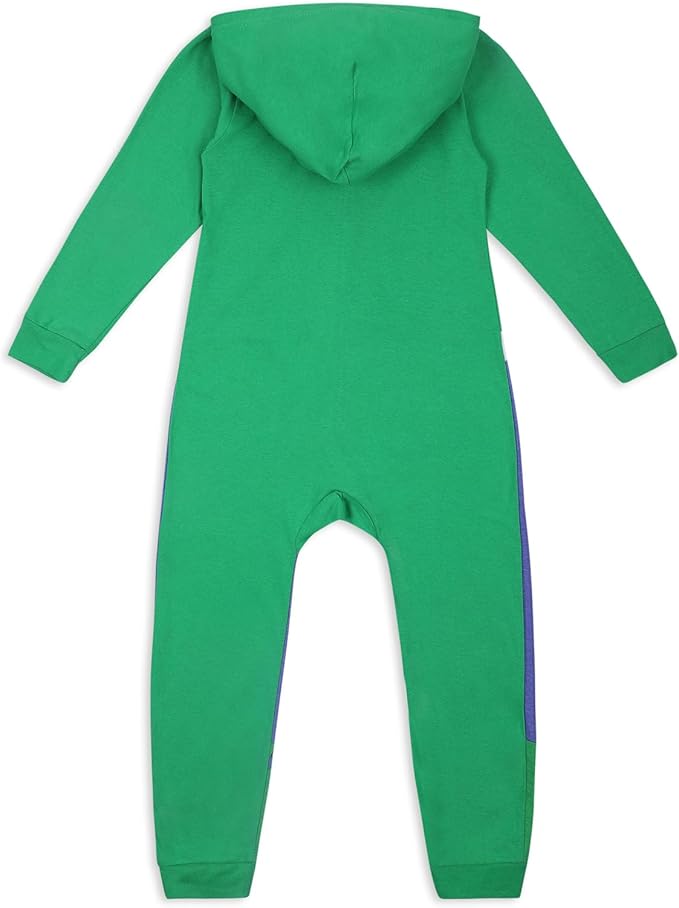 Marvel Hulk, Captain America, Iron Man or Spider-Man Boys Zip Up Hooded Coverall for Infant and Toddler