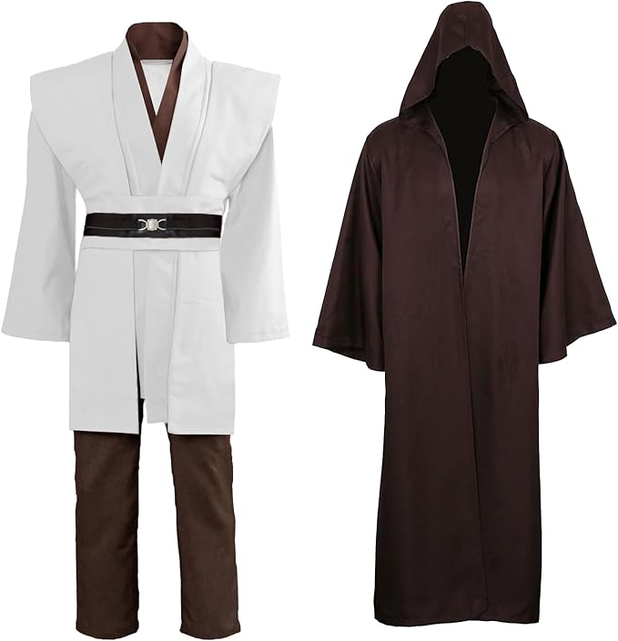 GOLDSTITCH Tunic Costume Mens Tunic Hooded Robe Full Set Halloween Cosplay Costume
