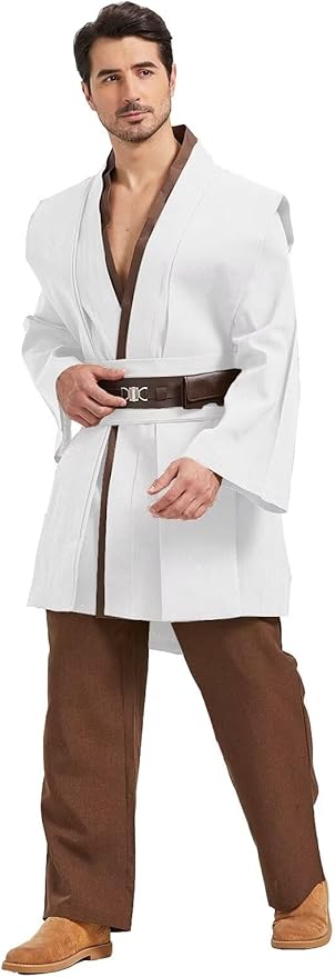 Knight Costume Adult Men's Tunic Hooded Robe Outfits Halloween Cosplay Uniform