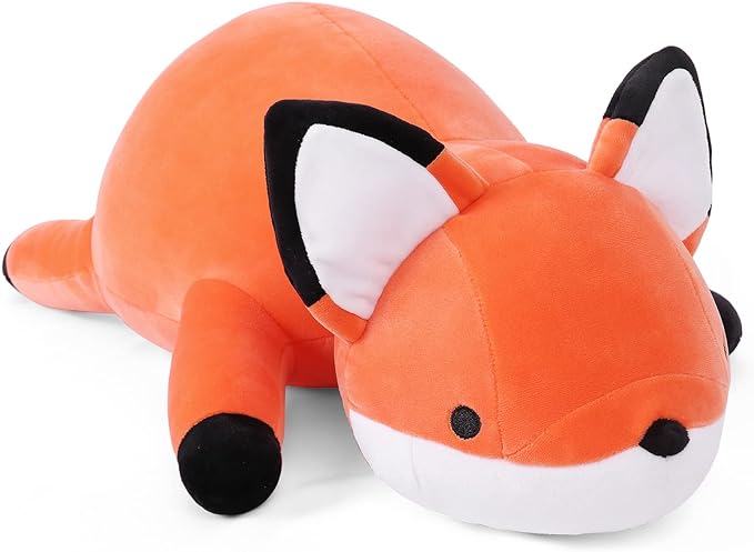 24 inches Fox Weighted Stuffed Animals 4.2 lbs, Weighted Stuffed Animal 4.2 Pound, Weight Plush Fox Plushies Toy Gifts for Kids and Adults