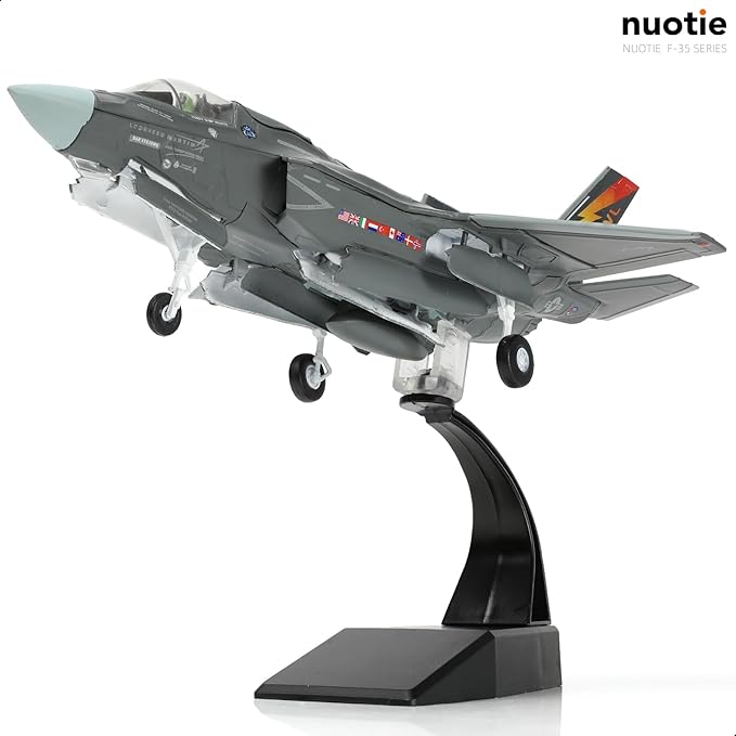 1/72 F-35B Lighting II Fighter Aircraft Die-cast Model with Display Stand - U.S. Navy VX-23 BF-01 F35B Plane Model Collection Gift for Adults