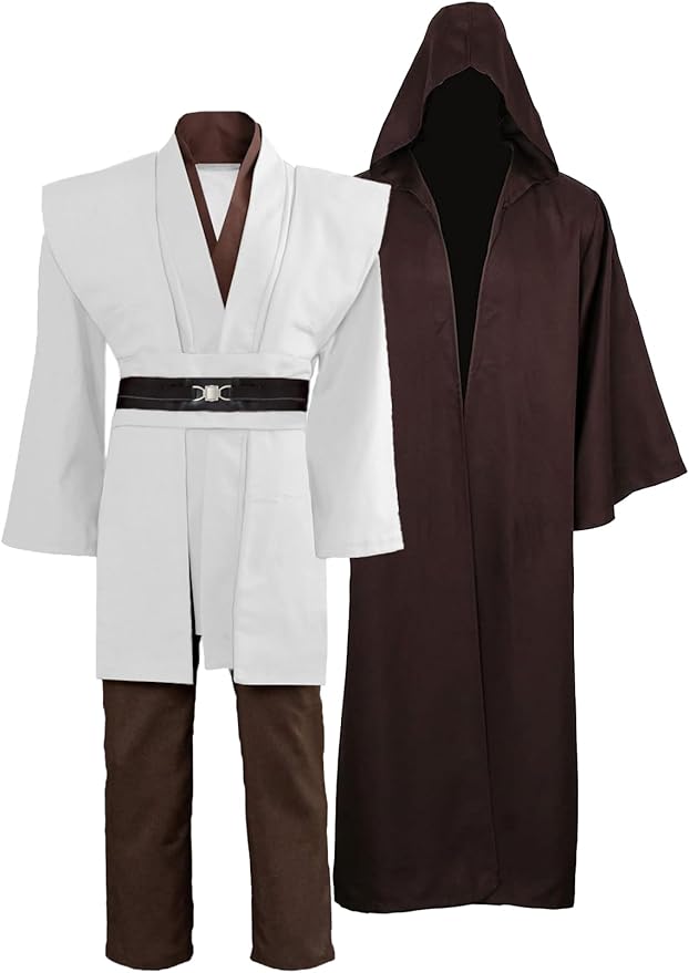 GOLDSTITCH Tunic Costume Mens Tunic Hooded Robe Full Set Halloween Cosplay Costume