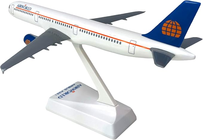 Flight Miniatures Airworld A321-200 1:200 Scale - Plastic Snap-Fit Model Airplane - Collectible Replica of Airworld Airlines Aircraft - Part# AAB-32100H-006