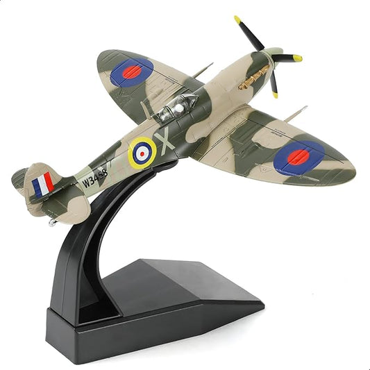 1/72 Scale Spitfire Fighter Model World War II Legendary Fighter Metal Die-cast Airplane Models for Collections and Gifts