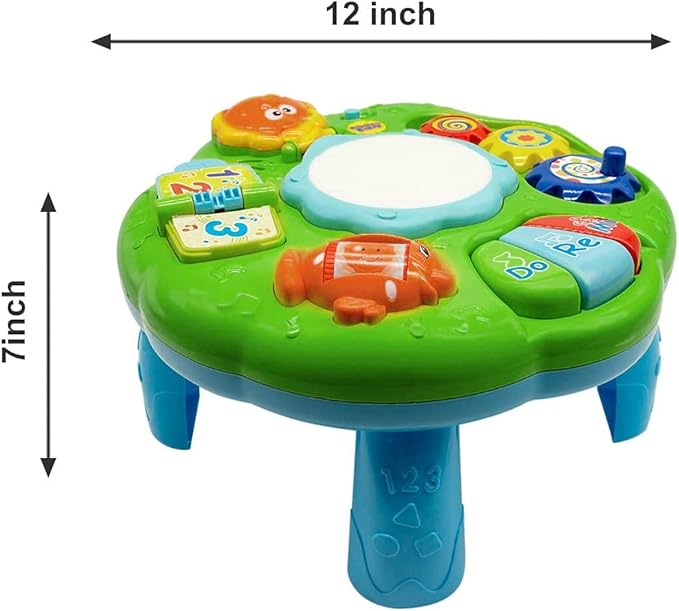 Baby Toys 6-12 Months, Baby Activity Table Center, Musical Toys for Infant Toddler 0 3 6 9 12 18 Months, Boy Girl Toy for 1 2 3 Year Old