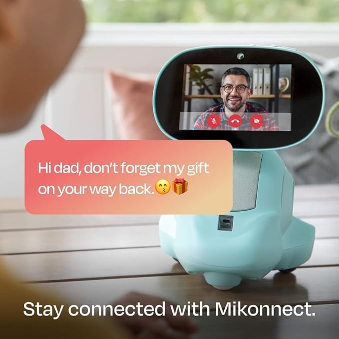 Miko 3: AI-Powered Smart Robot for Kids | STEAM Learning & Educational | Interactive Robot with Learning apps & Unlimited Games | Birthday Gift for Girls & Boys Aged 5-12| Blue.